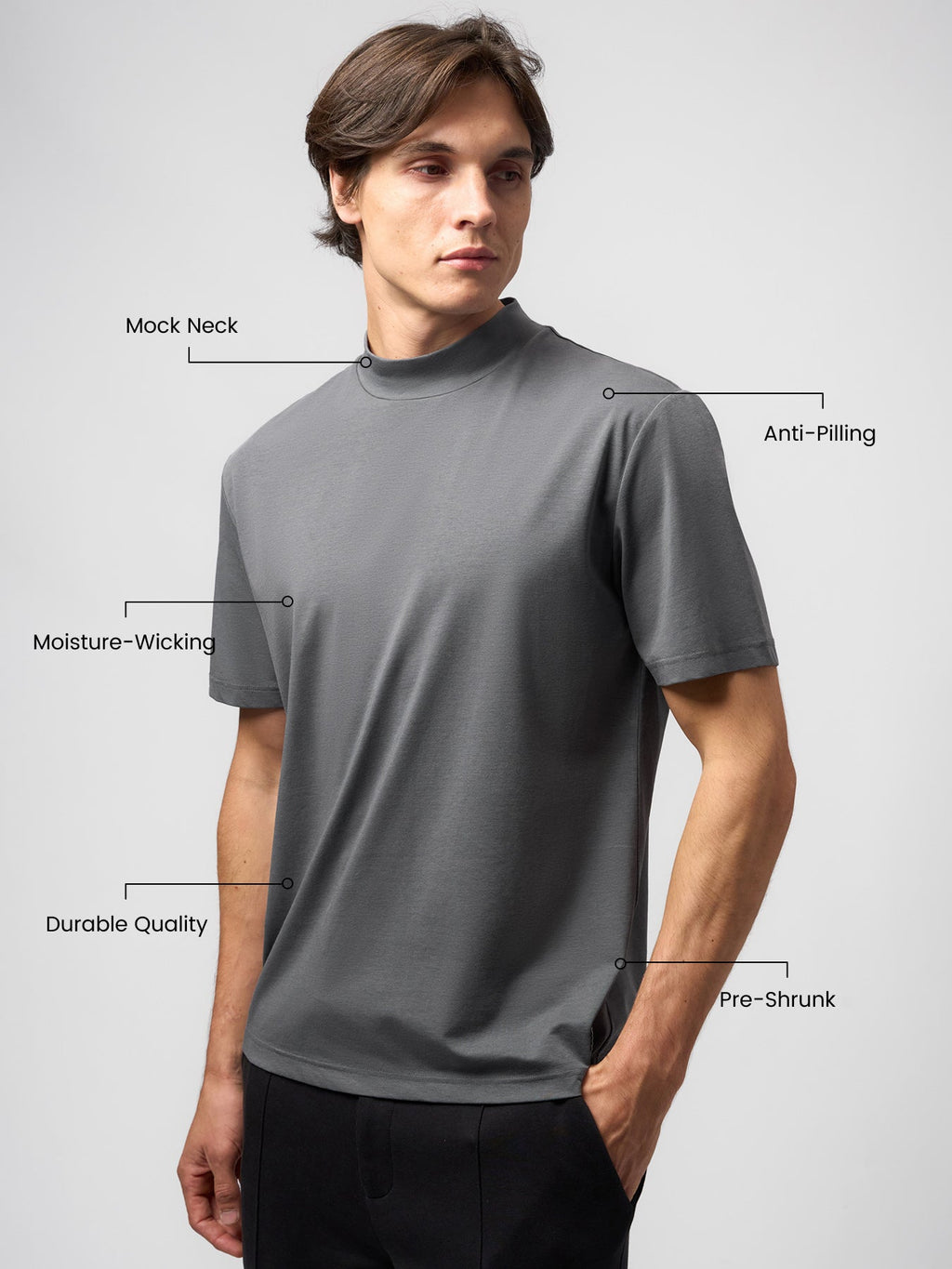 Staycool 2.0 Mock Neck Tee
